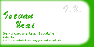 istvan urai business card